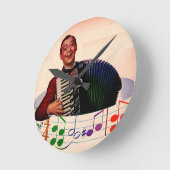 accordeonspeler ronde klok (Hoek)