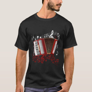 accordeonspeler volksmuziek accordeon t-shirt