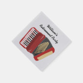 accordeonspelers polka themafeest servet (Hoek)