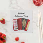 accordeonspelers polka themafeest servet (Insitu)