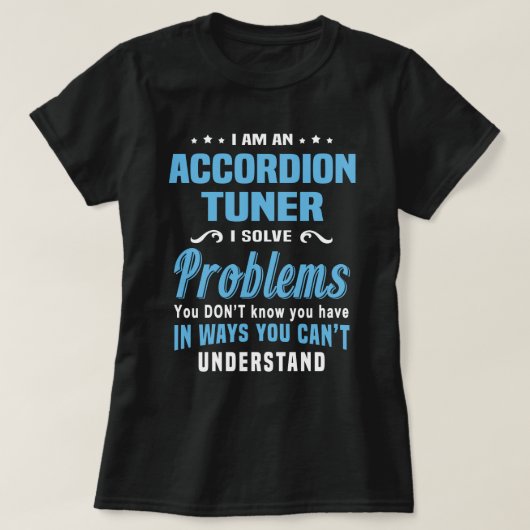 accordeonstemmer t-shirt (Design voorkant)