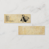 Accordiaanse speler mini visitekaartje (Voorkant / Achterkant)