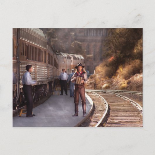 Accordian - De man en de Squeeze Box Briefkaart (Voorkant)