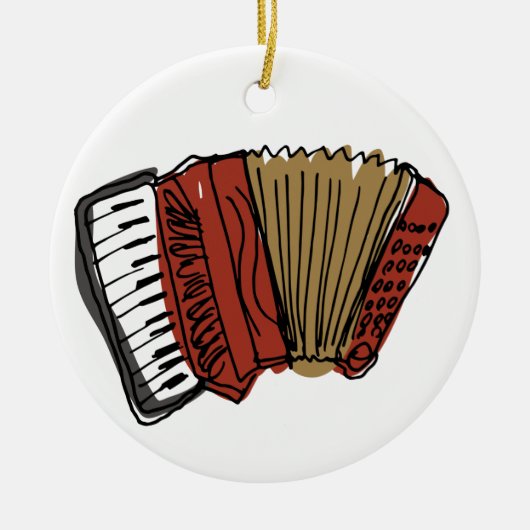 Accordian Keramisch Ornament (Voorkant)