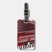 ACCORDIAN MUSICAL INSTRUMENT BAGAGELABEL (Voorkant verticaal)