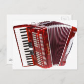ACCORDIAN MUSICAL INSTRUMENT BRIEFKAART (Voorkant / Achterkant)