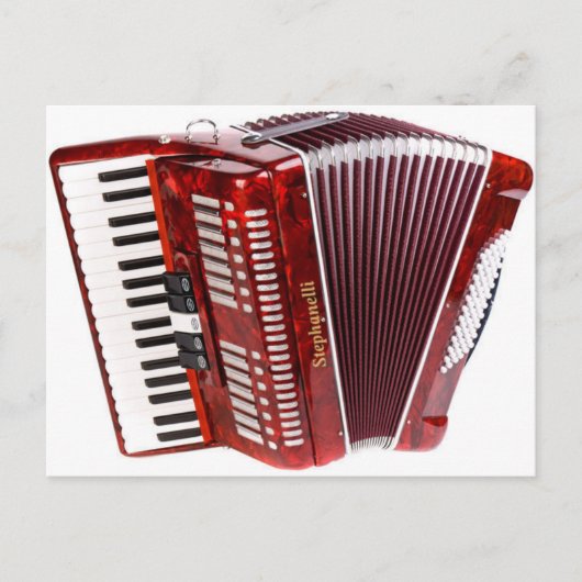 ACCORDIAN MUSICAL INSTRUMENT BRIEFKAART (Voorkant)