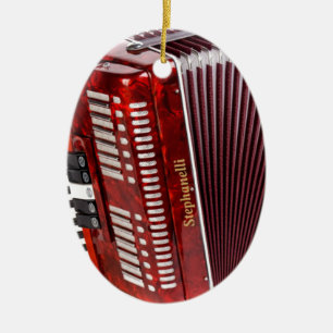 ACCORDIAN MUSICAL INSTRUMENT KERAMISCH ORNAMENT