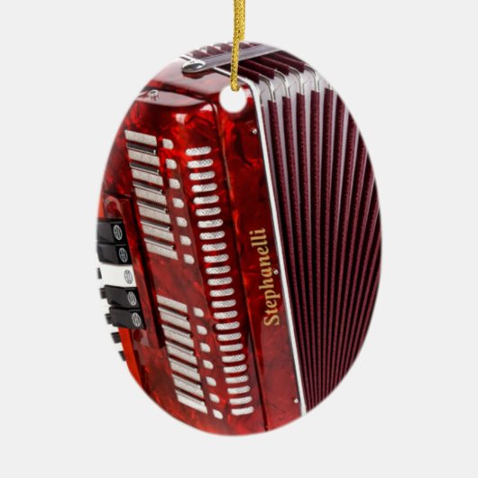 ACCORDIAN MUSICAL INSTRUMENT KERAMISCH ORNAMENT (Voorkant)