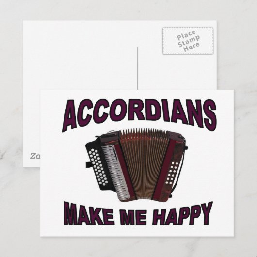 ACCORDIANTEN BRIEFKAART (Voorkant / Achterkant)