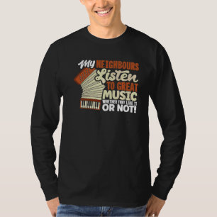 Accordion Accordionist Button Accordion Quote T-shirt