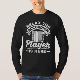 Accordion Accordionist haalt de accordeonspeler lo T-shirt