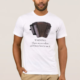 Accordion Attentie T-shirt