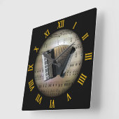 Accordion ~ Background "The Musical Planet" * ~ Vierkante Klok (Hoek)