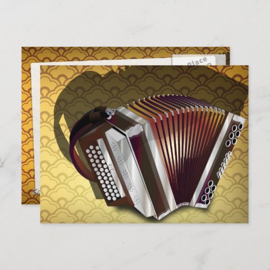 Accordion Briefkaart (Voorkant / Achterkant)