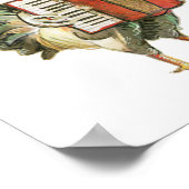 Accordion Chicken Shirt, Chicken Shirt, Chicken Mu Poster (Hoek)