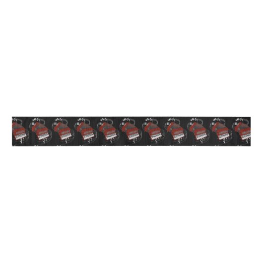 Accordion Dark Ribbon Grosgrain Lint (Voorkant)