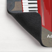 Accordion: De rode cordion sjabloon Muismat (Hoek)