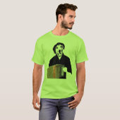 Accordion Dog Player Funny Cajun Music Tee Shirt (Voorkant volledig)