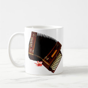 Accordion en Plumeria - Muziekinstrument Koffiemok