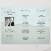 Accordion Fold Photo Beach Wedding Program (Voorkant)