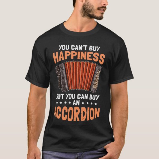 Accordion Happiness Accordionst T-shirt (Voorkant)