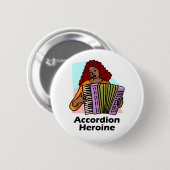 Accordion Heroine Ronde Button 5,7 Cm (Voorkant /achterkant)