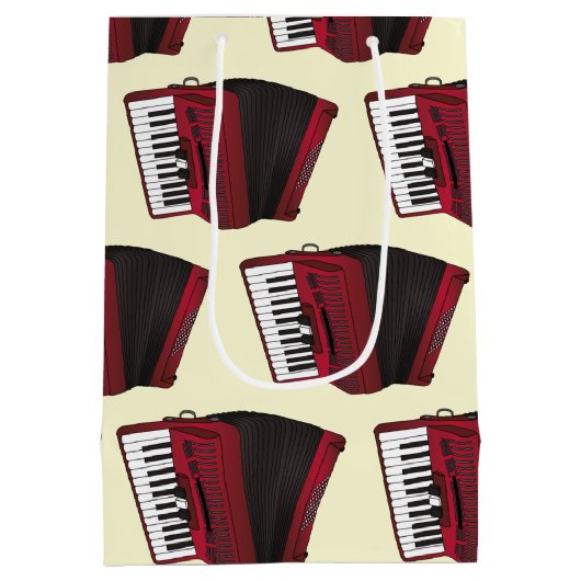 Accordion Instrument Musician Music Teacher Medium Cadeauzakje (Achterkant)