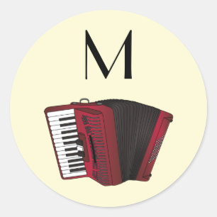 Accordion Instrument Musician Music Teacher Ronde Sticker