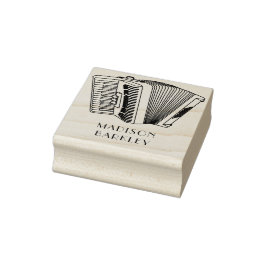Accordion Instrument Musician Music Teacher Rubberstempel