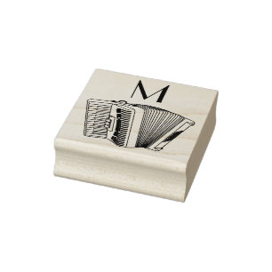 Accordion Instrument Musician Music Teacher Rubberstempel