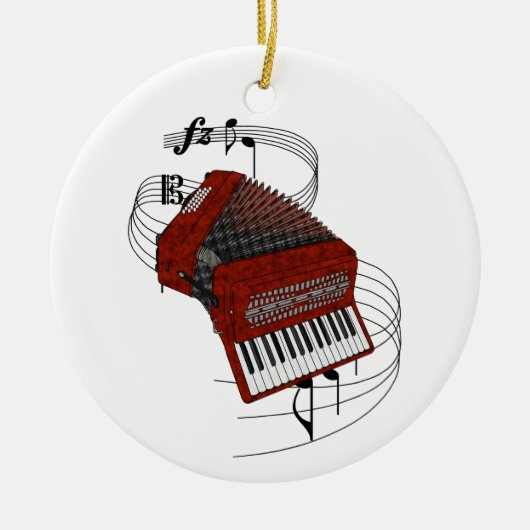 Accordion Keramisch Ornament (Voorkant)