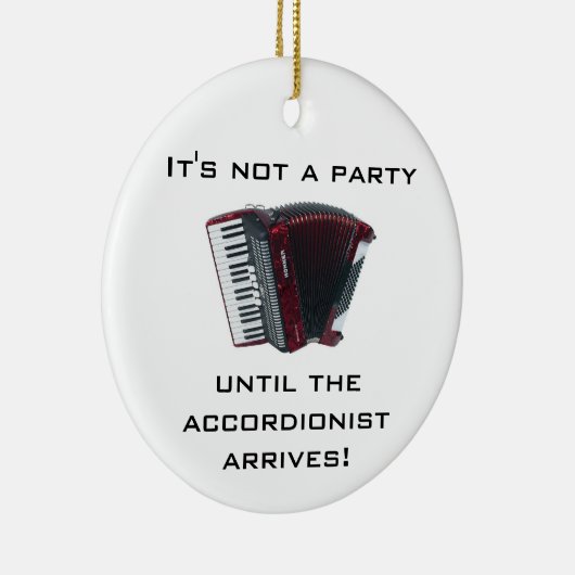 ACCORDION kerstversiering Keramisch Ornament (Rechts)