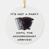 ACCORDION kerstversiering Keramisch Ornament (Voorkant)