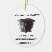 ACCORDION kerstversiering Keramisch Ornament (Links)