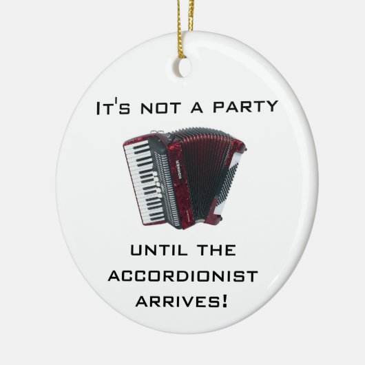 ACCORDION kerstversiering Keramisch Ornament (Links)