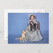 ACCORDION LADY BRIEFKAART (Voorkant / Achterkant)