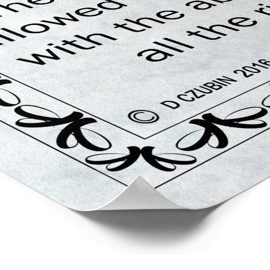 Accordion-licentie Poster (Hoek)