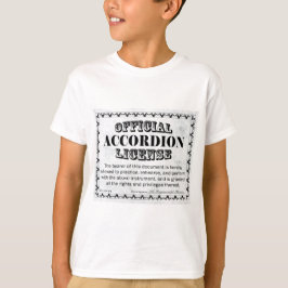 Accordion-licentie T-shirt
