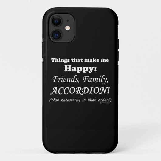 Accordion maakt me gelukkig Case-Mate iPhone case (Achterkant)