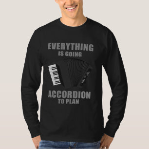 Accordion Mannen Vrouwen Koel Instrument Player Jo T-shirt