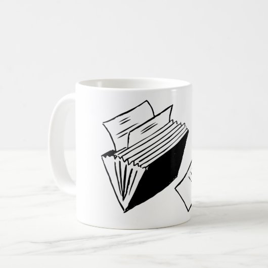 Accordion-map Koffiemok (Voorkant links)