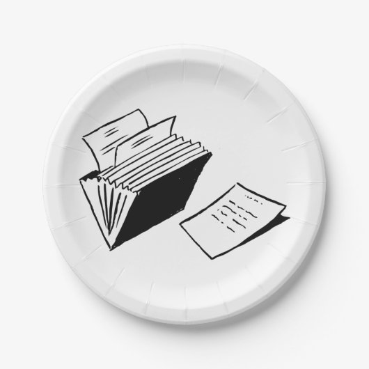 Accordion-map Papieren Bordje (Voorkant)