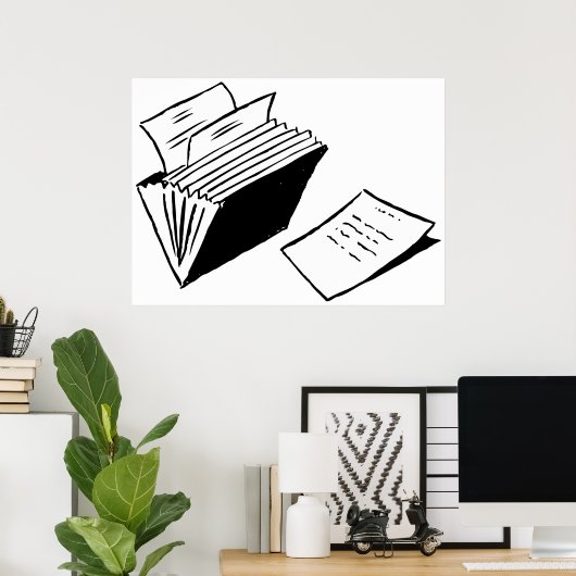 Accordion-map Poster (Thuiskantoor)