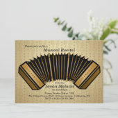 Accordion Music Overweging Uitnodiging (Staand voorkant)