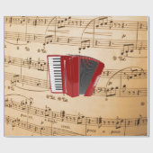 Accordion Music, populair design, Cadeaupapier (Vlak)