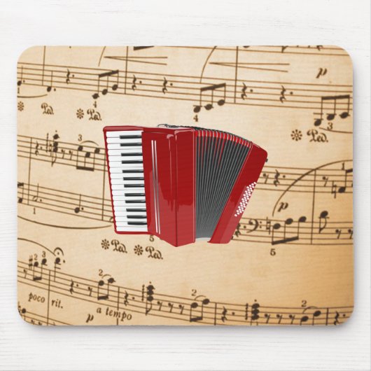 Accordion Music, populair design, Muismat (Voorkant)