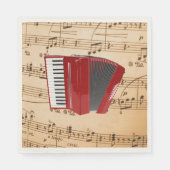 Accordion Music, populair design, Servet (Voorkant)