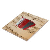 Accordion Music, populair design, Tegeltje (Zijkant)
