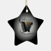 Accordion ~ Musical Wereldbol ~ Musical Scale ~ Keramisch Ornament (Rechts)